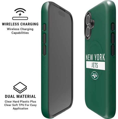 NFL New York Jets Green Performance Series iPhone 16 Plus Magsafe Impact Case